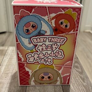 Plush Toy Trio - Blue, Red, Tan